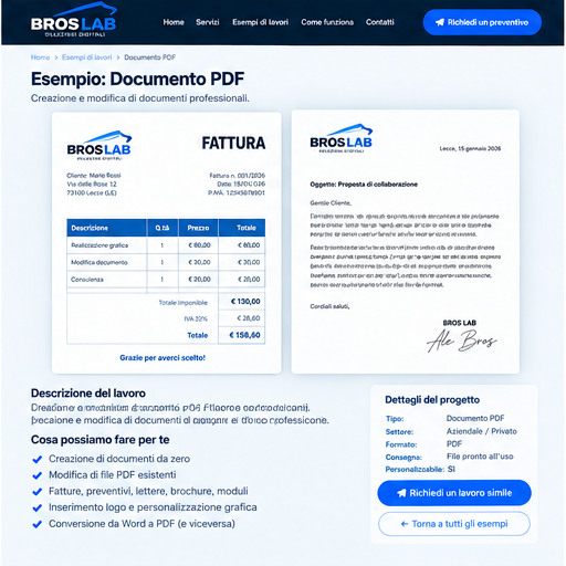 Esempio completo Documento PDF